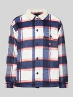 Kurtki męskie - Kurtka koszulowa o kroju regular fit z listwą guzikową model ‘CHECK SHERPA’ - miniaturka - grafika 1