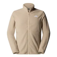 Bluzy męskie - Bluza męska The North Face Glacier Full-Zip Fleece 0A8D0RBOX1 - beżowa - miniaturka - grafika 1