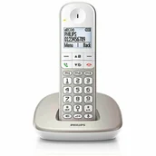 Telefony stacjonarne - Telefon Bezprzewodowy Philips XL4901S/23 1,9" DECT Biały - miniaturka - grafika 1
