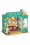 Puzzle - składany drewniany model led herbaciarnia alice - miniaturka - grafika 1