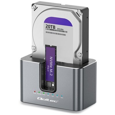 Stacja dokująca QOLTEC 52631 USB Typu C, Aktywna