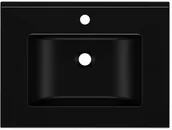Umywalki - Umywalka KORNAT 61 Czarny - miniaturka - grafika 1