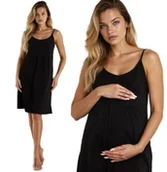 Piżamy ciążowe - Koszula Nocna Ciązowa Do Szpitala Karmienia Na Ramiączkach L/XL - miniaturka - grafika 1