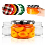 Pojemniki kuchenne - 10 sztuk SŁOIK 250 ml na konfitury dżem miód przetwory z ZAKRĘTKĄ słoiczki - miniaturka - grafika 1