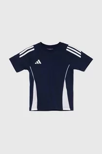 Koszulki dla chłopców - adidas Performance t-shirt bawełniany dziecięcy TIRO24 SWTEEY kolor granatowy wzorzysty - grafika 1
