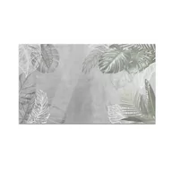 Deski do krojenia - Szklana deska kuchenna HOMEPRINT Liście na szarym tle 60x52 cm - miniaturka - grafika 1