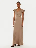 Sukienki - Vila Sukienka wieczorowa Enna 14100345 Brązowy Regular Fit - miniaturka - grafika 1