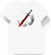 Koszulki i topy damskie - Koszulka damska biała z grafiką cesarstwa i czerwonego miecza L - miniaturka - grafika 1