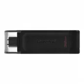 Pendrive - Kingston DataTraveler 70 32GB, USB-C (DT70/32GB) Czarny - miniaturka - grafika 1