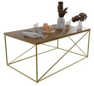 Ławy i stoliki kawowe - Nowoczesna Ława Złoty + Dąb Lancelot A0-E01 - miniaturka - grafika 1