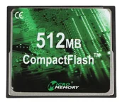 Karty pamięci - CoreParts 512MB CF x40 Type I 0,5 GB Karta pamięci CompactFlash - miniaturka - grafika 1