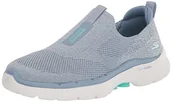Sneakersy damskie - Skechers Damskie sneakersy Go Walk 6 Glimmering, Niebieska tkanina turkusowa wykończenie, 36 EU - miniaturka - grafika 1