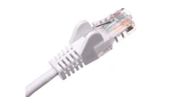 Patchcordy - Kabel krosowy patchcord U/utp kat.5e Cca biały 1m - miniaturka - grafika 1