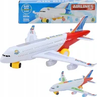 Zabawki interaktywne dla dzieci - Skleplolki SAMOLOT INTERAKTYWNY JEŹDZI GRA ŚWIECI DŹWIĘK ZABAWKI DLA DZIECI AIRBUS - miniaturka - grafika 1