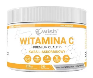 WISH Pharmaceutical WISH PHARMACEUTICAL  Vitamin C 1000mg Kwas L-Askorbinowy 250 g - Witaminy i minerały - miniaturka - grafika 1