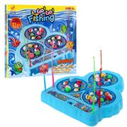 Zabawki interaktywne dla dzieci - Rybki Gra Łowienie Rybek Niebieski - miniaturka - grafika 1