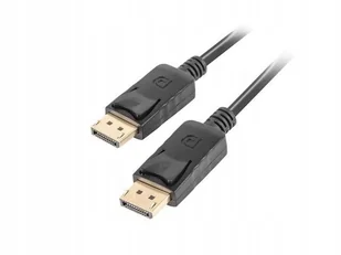LANBERG Kabel DisplayPort M/M 0,5m 4K v1.2 czarny - Kable komputerowe i do monitorów - miniaturka - grafika 1