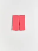 Spodnie i spodenki dla dziewczynek - Reserved - Bawełniane kolarki - intensywny róż - miniaturka - grafika 1