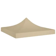 Pawilony ogrodowe - vidaXL Dach namiotu imprezowego, 3 x 3 m, beżowy, 270 g/m - miniaturka - grafika 1