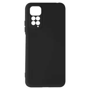 Etui do Xiaomi Redmi Note 11 i 11s Silikonowe Półsztywne Miękkie w dotyku Fine czarne - Etui i futerały do telefonów - miniaturka - grafika 1