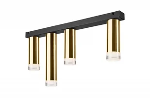 Lamkur Diego 39626 listwa plafon lampa sufitowa 4x10W E27 złoty/czarny - Lampy sufitowe - miniaturka - grafika 1