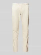 Spodnie męskie - Spodnie materiałowe z wpuszczanymi kieszeniami w stylu francuskim - miniaturka - grafika 1