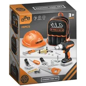 Zabawy w naśladowanie dorosłych - Zabawka zestaw narzędzi z plecakiem ASKATO 119816 - miniaturka - grafika 1