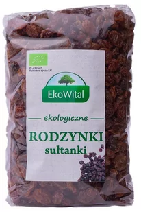 Rodzynki sułtanki BIO 500 g EkoWital 5908249976948 - Bakalie - miniaturka - grafika 1