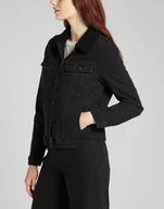 Kurtki damskie - Lee Sherpa Rider Damska Kurtka Jeansowa Black Parker L54Vokss-Xs - miniaturka - grafika 1