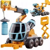 Zabawki zdalnie sterowane - Edukacyjny dźwig autko 2w1 mikroskop dźwig chwytak 3+ DC9165 - miniaturka - grafika 1