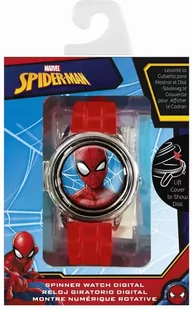 Euroswan Zegarek cyfrowy ze spinerem w metalowej obudowie Spider-Man MV15763 Kids Euroswan MV15763 - Zegarki dla dzieci - miniaturka - grafika 1