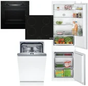 Zestawy AGD - Zestaw AGD do zabudowy Bosch Lodówka KIV865SE0 + Zmywarka SPV4HMX10E + Piekarnik HBA534EB0 + Płyta PIE631BB5E - miniaturka - grafika 1