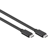 Kable USB - Kabel USB Alcasa Alcasa GC-M0111 kabel USB 0,2 m USB 3.2 Gen 1 (3.1 Gen 1) USB C Czarny - miniaturka - grafika 1