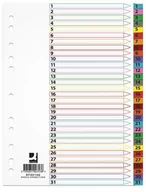 Przekładki do segregatorów - Q-Connect Przekładki A4 mylar 1-31 KF00166 - miniaturka - grafika 1