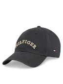Czapki męskie - Tommy Hilfiger Czapka z daszkiem Th Monotype Soft 6 Panel Cap AM0AM13165 Czarny - miniaturka - grafika 1