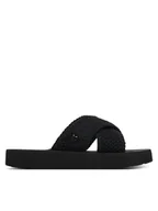 Klapki i japonki damskie - LOVE MOSCHINO Klapki JA28324G0OJQC000 Czarny - miniaturka - grafika 1