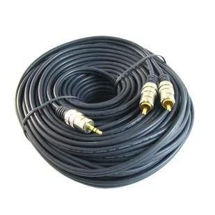 Przyłącze wtyk Jack 3.5mm stereo na 2 gniazda RCA (cinch) HiFi 20m - Złącza, przejściówki, adaptery - miniaturka - grafika 1