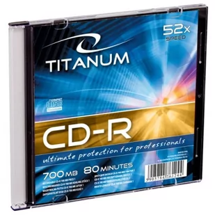 Titanum CD-R Slim CASE 1 52x 80 MIN (2029) - Nośniki danych - miniaturka - grafika 1
