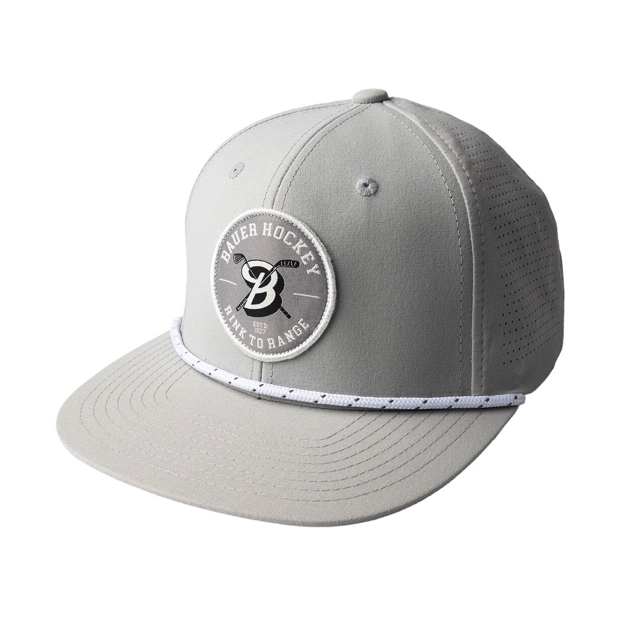 Męska czapka z daszkiem Bauer Golf Flat Brim Light Grey