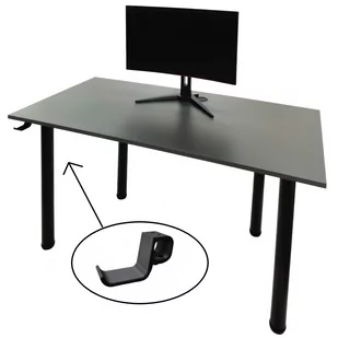 Biurko Gamingowe Komputerowe + Uchwyt Na Słuchawki - Biurka gamingowe - miniaturka - grafika 1