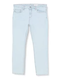 Spodenki męskie - s.Oliver Big Size Męskie spodnie jeansowe długie, niebieskie, W40 / L30, niebieski, 40W / 30L - grafika 1