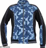 Odzież robocza - CERVA NEURUM CAMOUFLAGE kurtka - męskia kurtka robocze ze stójką, 4 kieszenie, elastyczny materiał Trifibetex, nadruk moro, odblaski - granatowy 64 - miniaturka - grafika 1