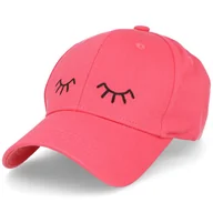 Czapki dla dzieci - Czapka z daszkiem dla dzieci dziecięca dziewczynki LASH KIDS RED - miniaturka - grafika 1