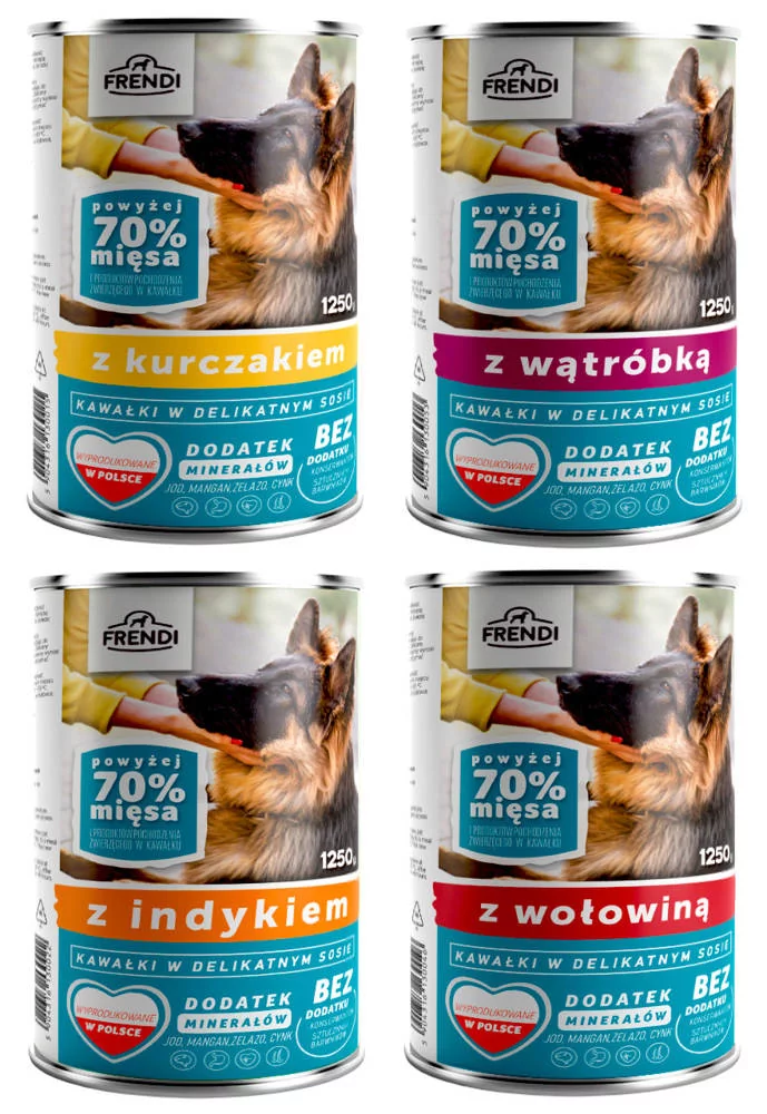 Frendi kawałki w delikatnym sosie Mix smaków 32x1250g