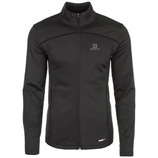 Salomon Męska kurtka polarowa, DISCOVERY LT FZ M, syntetyk, czarna, rozmiar: XL, L40402500 - Kurtki męskie - miniaturka - grafika 1