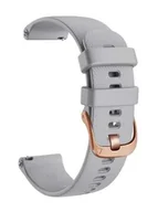 Akcesoria do smartwatchy - opaska pasek bransoleta SOFTBAND Garmin GARMIN VENU 2S / VENU 3S / Vivoactive 4S / Huawei Watch GT 4 / 5 41mm / 5 PRO 42mm 18mm szara - miniaturka - grafika 1