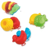 Zabawki do piasku - Zestaw Foremek do Piasku 6 Sztuk BABKA PIASKOWNICA PLAŻA DZIECI MIX RYBKA - miniaturka - grafika 1