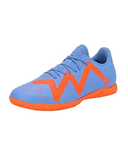 PUMA Męskie buty piłkarskie Future Play It, Blue Glimmer Puma White Ultra Orange, 44 EU - Piłka nożna - miniaturka - grafika 1