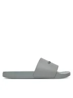 Klapki i japonki męskie - Calvin Klein Klapki Pool Slide Rubber HM0HM00455 Szary - miniaturka - grafika 1