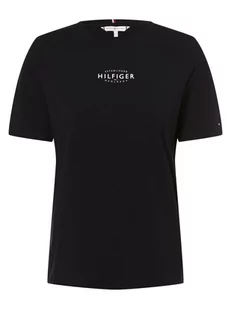 Tommy Hilfiger - T-shirt damski, niebieski - Koszulki i topy damskie - miniaturka - grafika 1